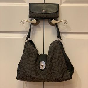 Coach purse with matching wallet